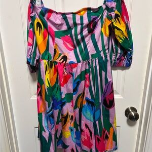 Colorful Romper with Floral Pattern